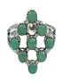 Southwestern Sterling Silver And Turquoise Ring Size 7 YX86750